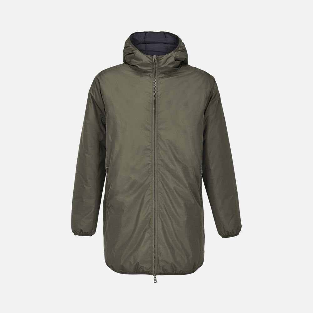 Куртка-парка унисекс Reverse, темный хаки-0