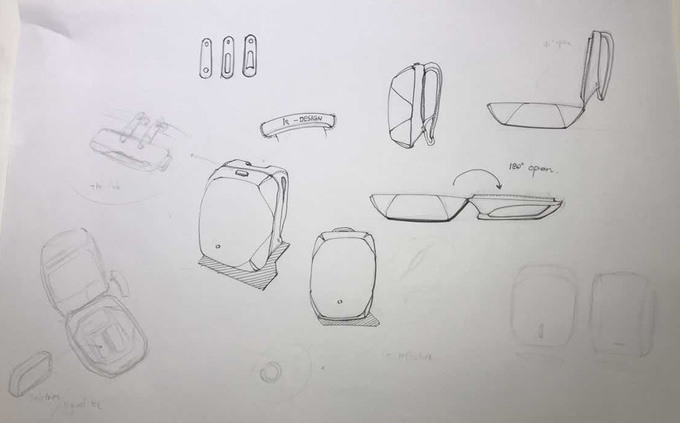 Рюкзак ClickPack Pro 46х34х16 см, комбинированный черный/серый-28