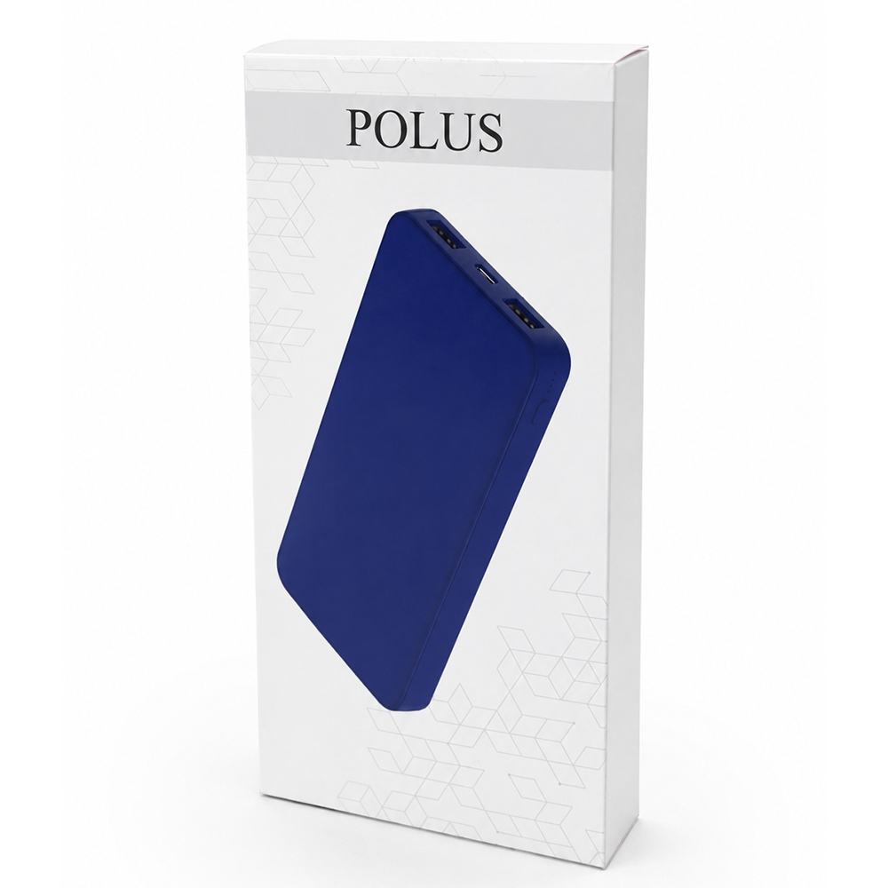 Внешний аккумулятор Polus, Синий.-5