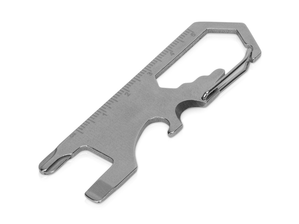 Мультиинструмент Carabiner, серебристый-0
