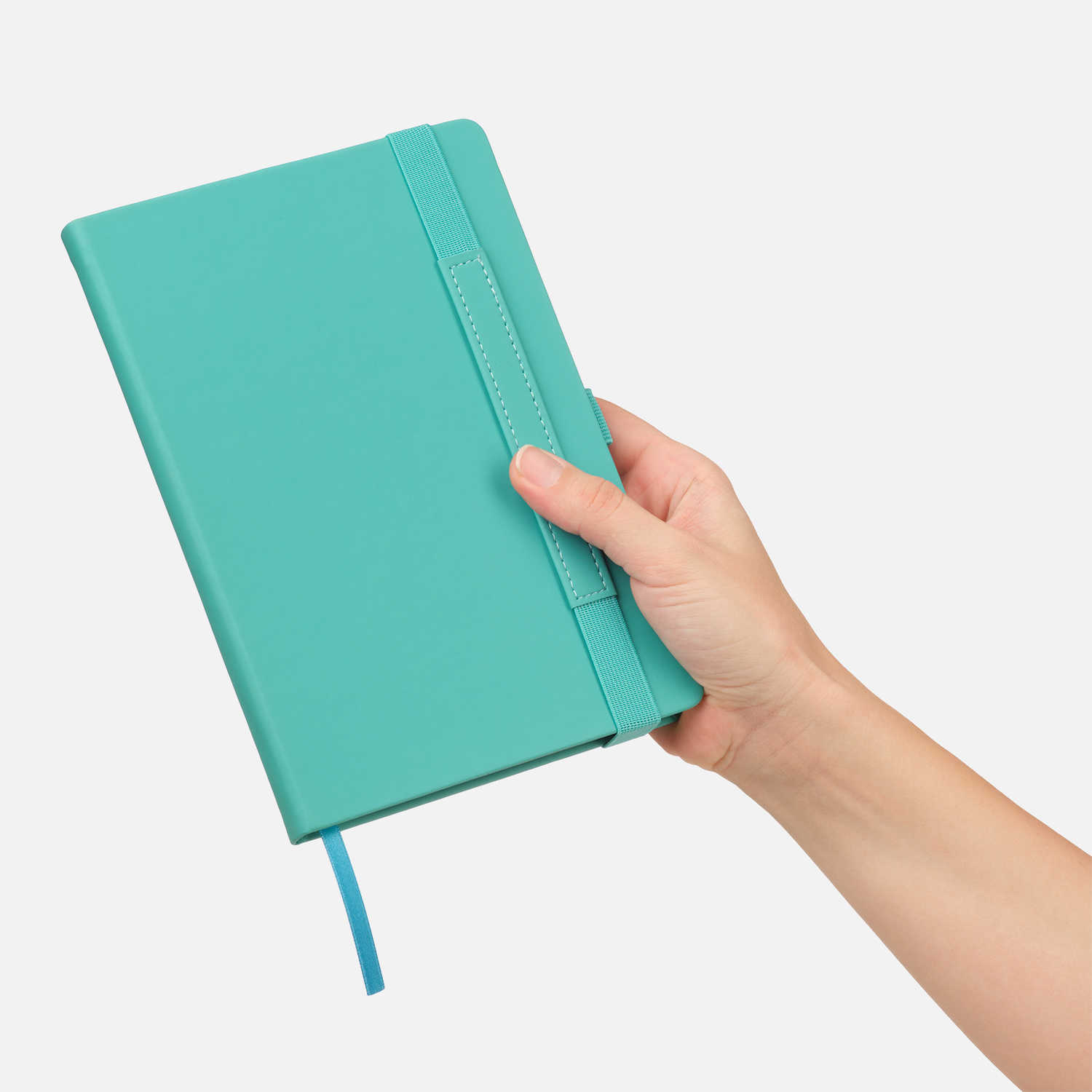 Ежедневник Alpha недатированный, бирюзовый/серый-11