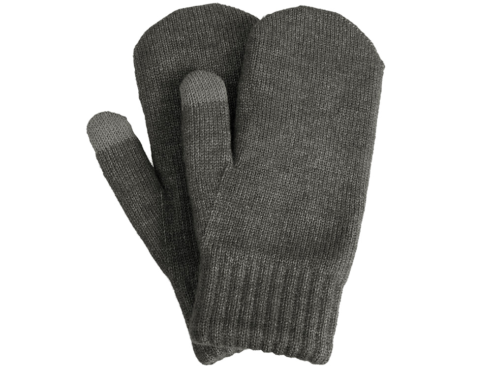 Варежки Dunant, темно-серый меланж-1