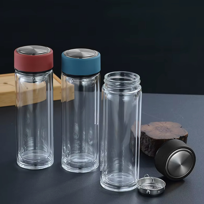 Термос стеклянный с инфьюзером Steelite, Чёрный-3