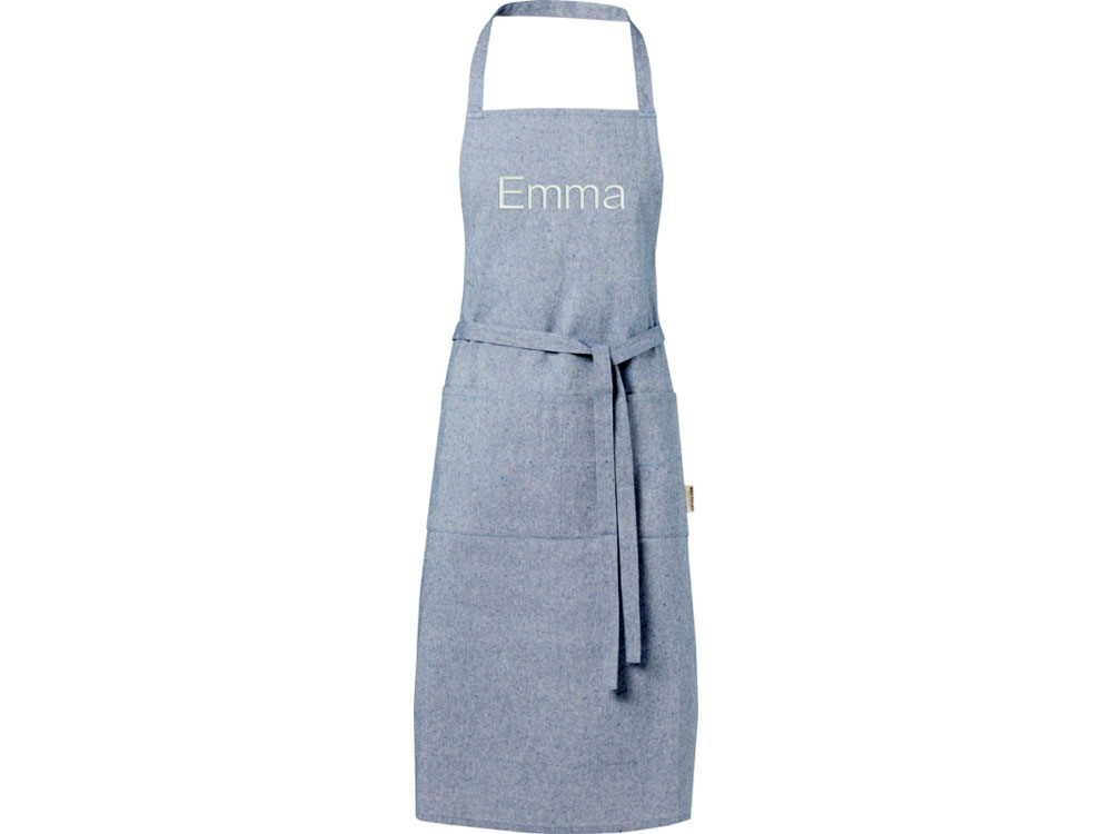 Pheebs 200 g/m2 recycled cotton apron, синий-4