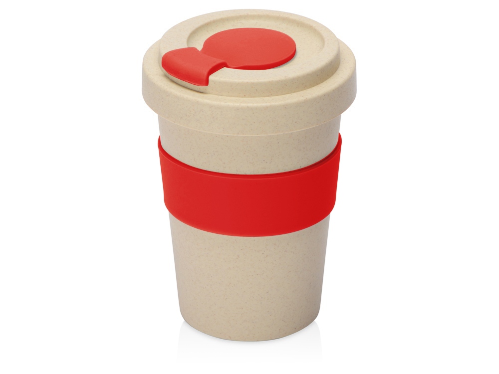 Стакан из пшеничного волокна Flava, красный-0