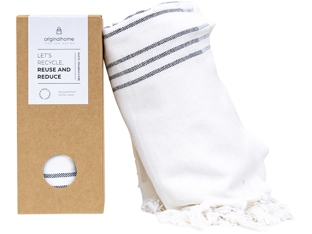 Originalhome плед 3-в-1 из переработанных материалов - 85 x 175 см - Белый-2