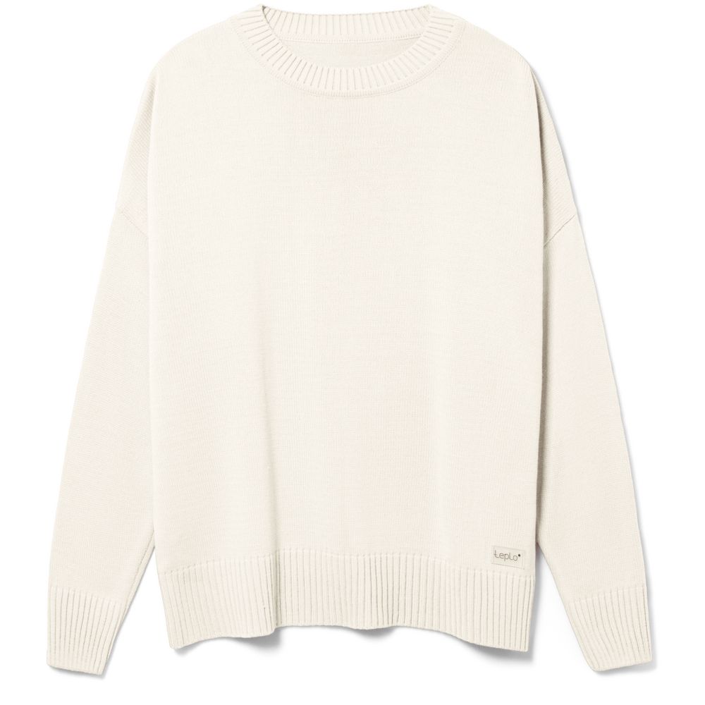 Джемпер оверсайз унисекс Stated в сумке, белый (молочный)-1