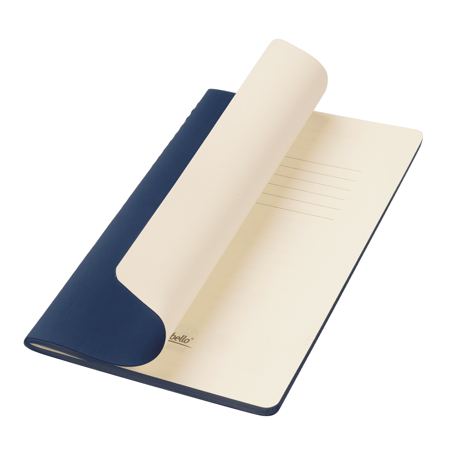 Блокнот Alpha slim, синий-0