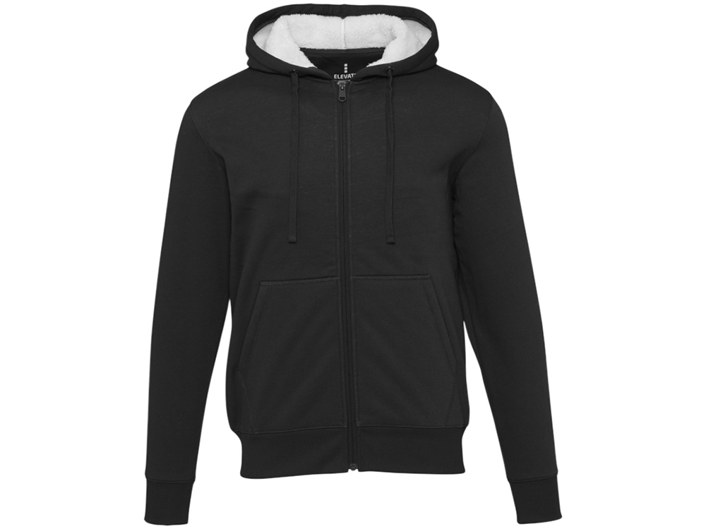 Natron толстовка из шерпы на полноразмерной молнии, черный-1