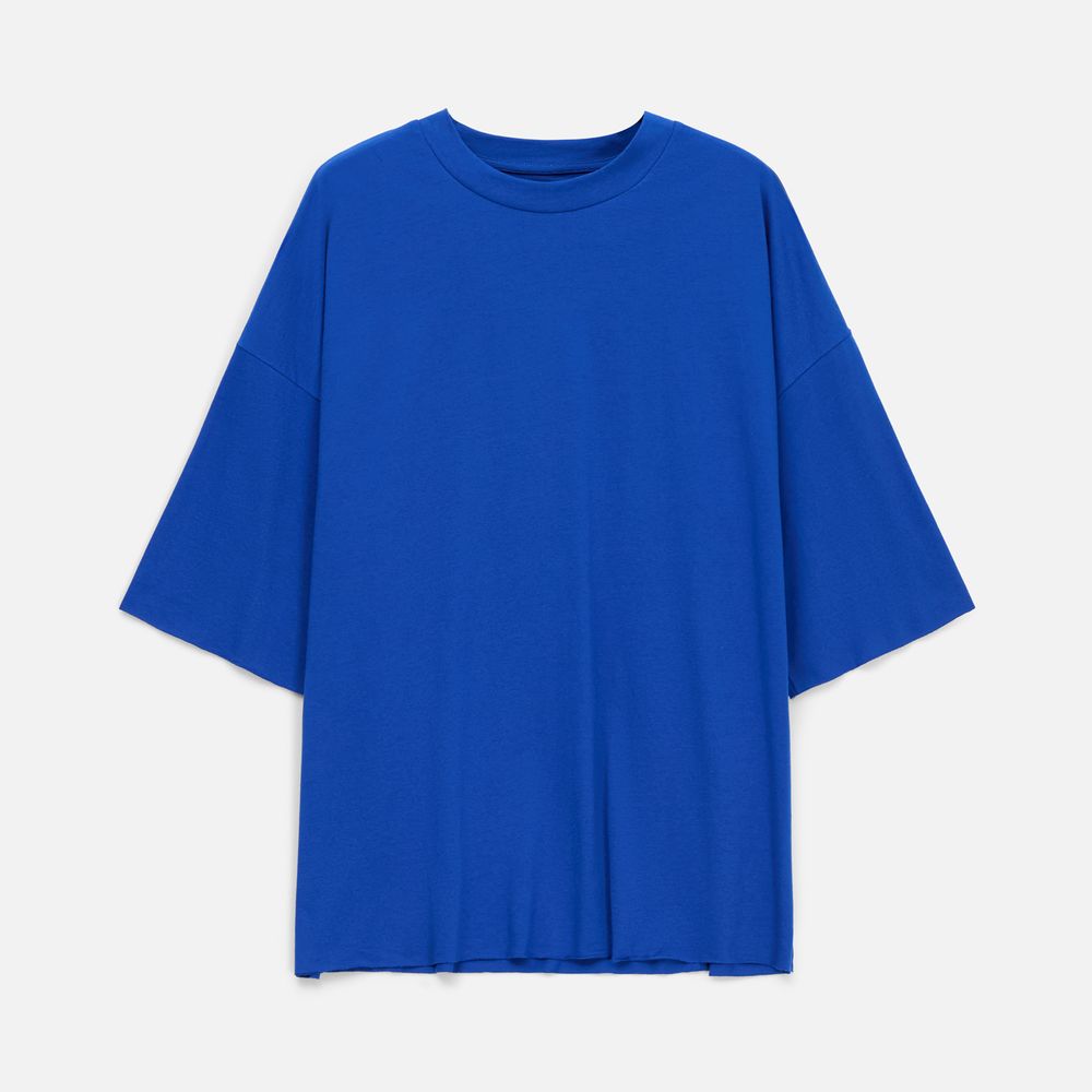 Футболка унисекс оверсайз T1, синяя-3