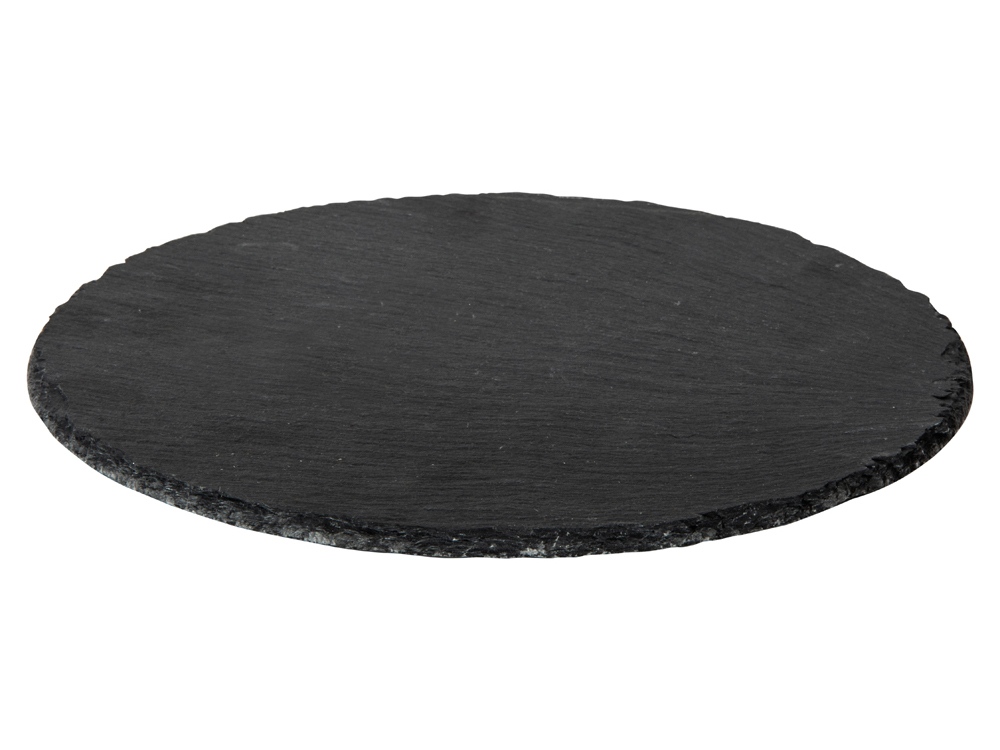 Круглая доска Moon для закусок, сланцевая 25 см-3