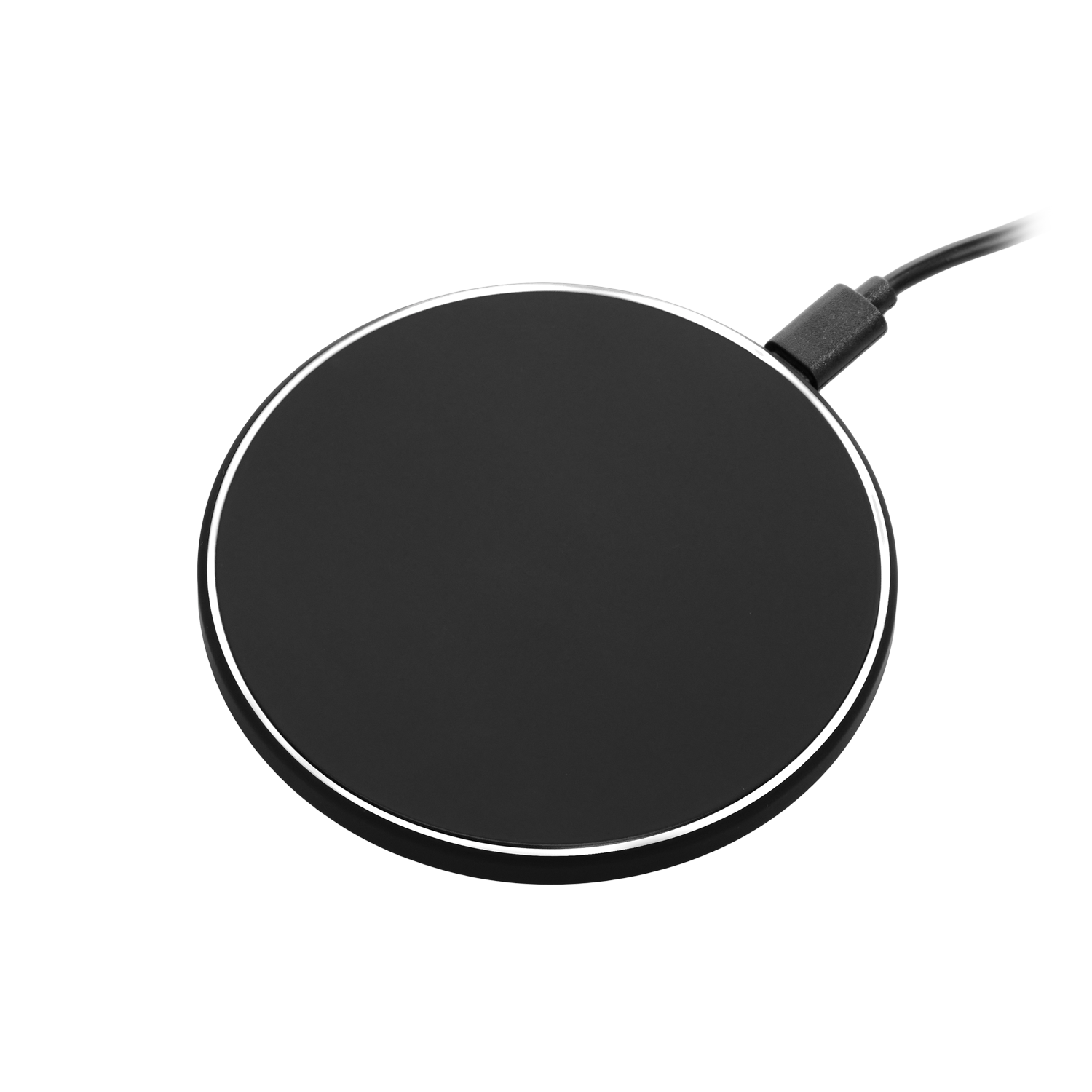 Беспроводное зарядное устройство с подсветкой 15W Auris, черное-0