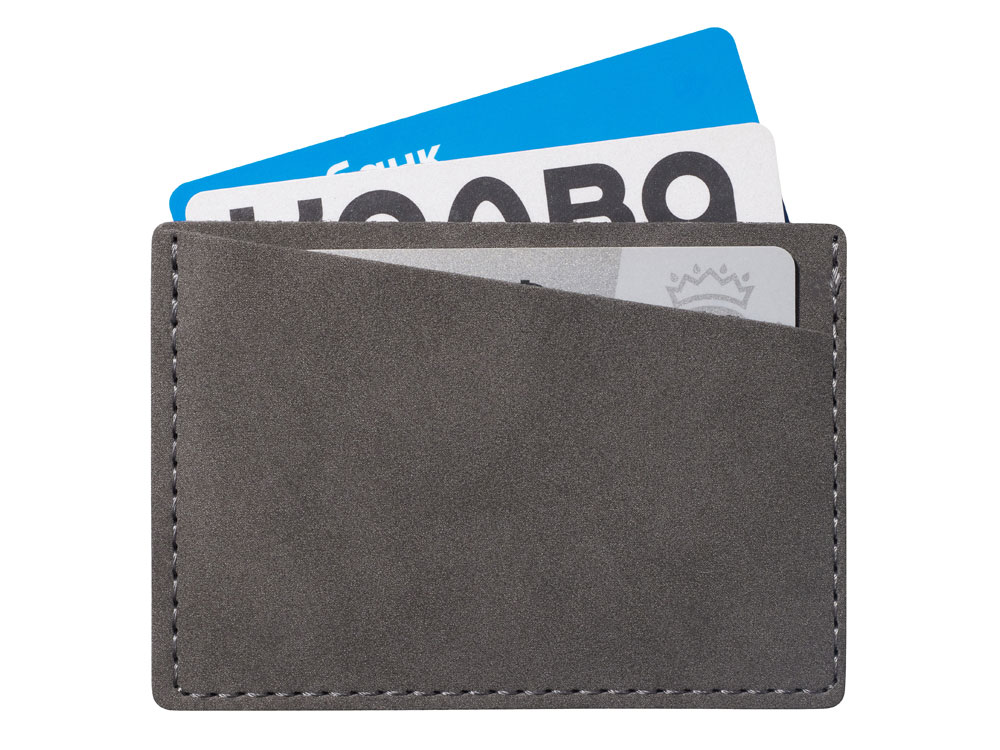 Футляр на 3 пластиковые карты Alicante, темно-серый-0