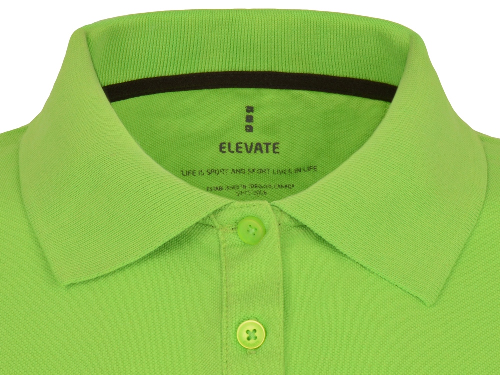 Calgary женская футболка-поло с коротким рукавом, зеленое яблоко-2