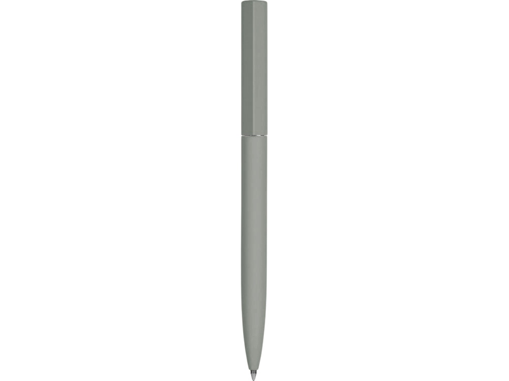 Шариковая металлическая ручка Minimalist софт-тач, серый-1