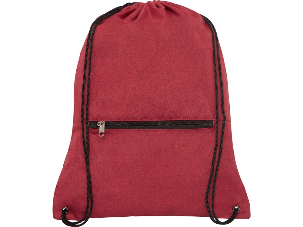Складной рюкзак со шнурком Hoss, heather dark red-2