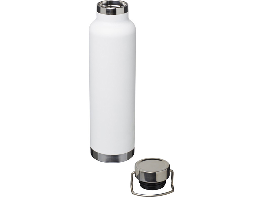 Бутылка для воды с вакуумной изоляцией Thor объемом 650 мл из переработанной нержавеющей стали, сертифицированной по стандарту RCS - Белый-3