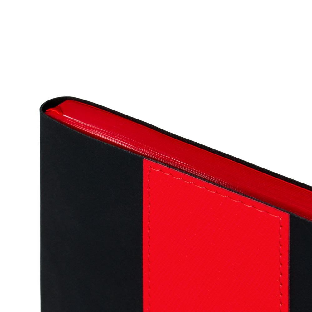 Ежедневник Bookmark, недатированный, черный с красным-3