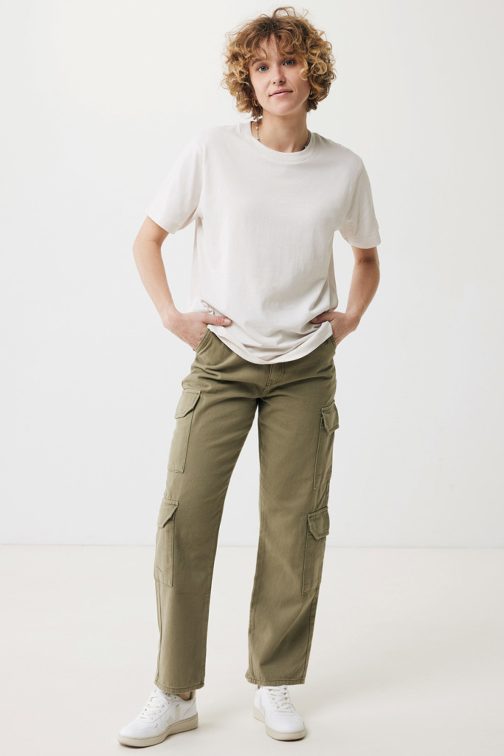 Футболка Iqoniq Kakadu из переработанного хлопка, свободный крой, унисекс, 180 г/м²-8