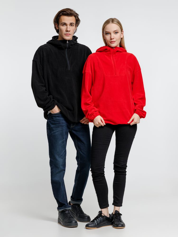 Анорак флисовый унисекс Fliska, черный-5