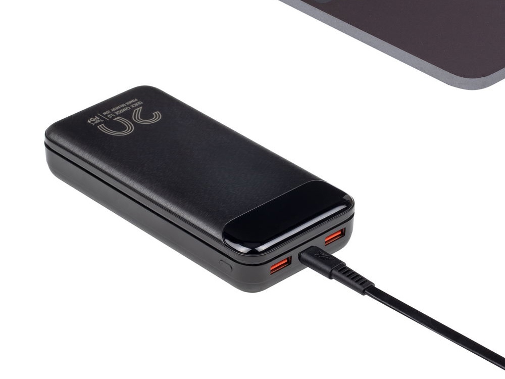 RIVACASE VA2580 (20 000mAh), QC/PD 20W внешний аккумулятор с дисплеем, черный /24-9