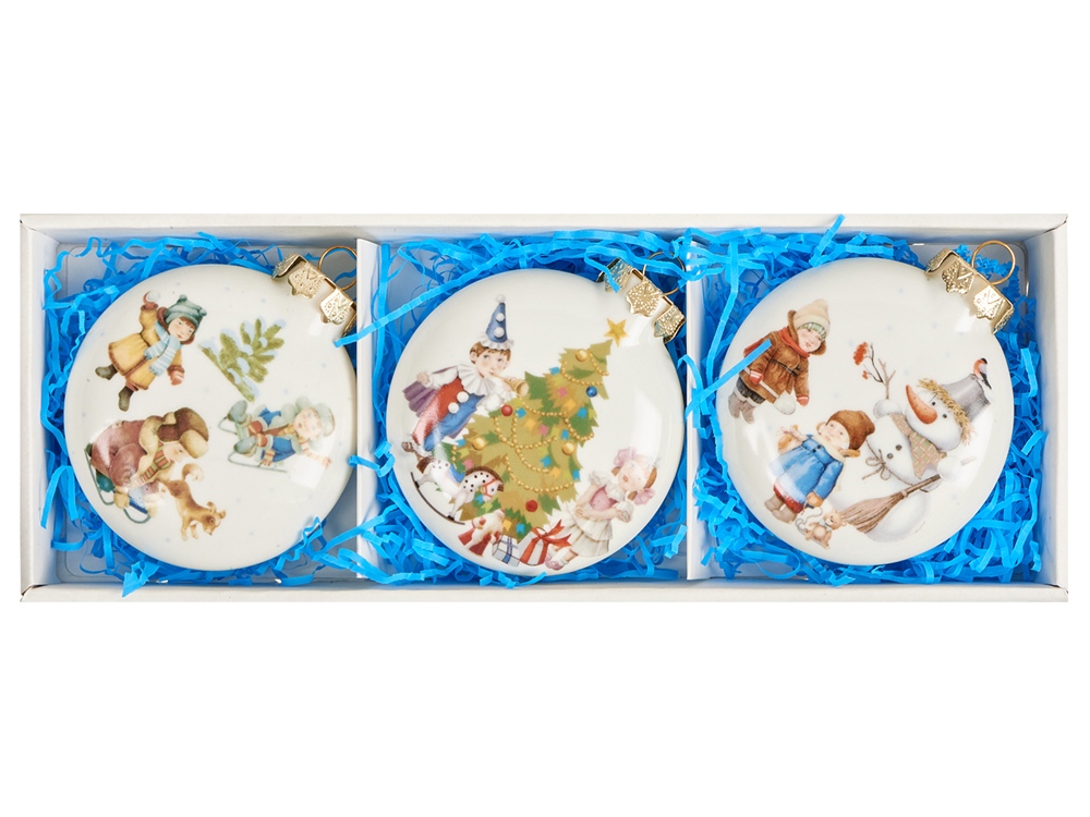 Набор новогодних игрушек, 3 шт-3