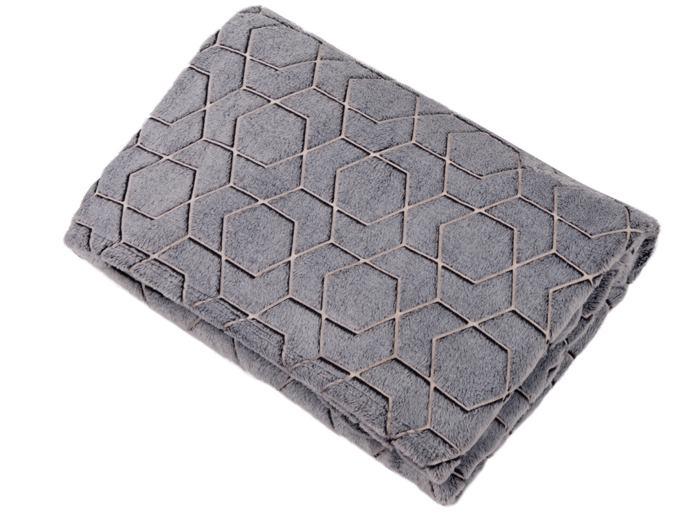 Светящийся в темноте плед Lattice черный-2