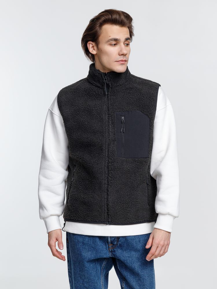 Жилет унисекс Fury BW, темно-серый (графит)-3