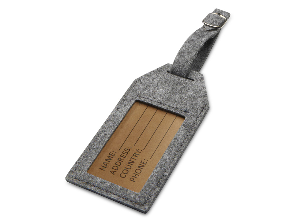 Багажная бирка Tie - Серый-0