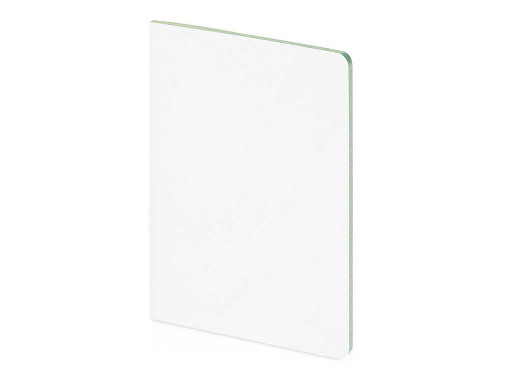 Бизнес-тетрадь А5 Pragmatic Contrast, 40 листов в клетку, белый с салатовым срезом-0