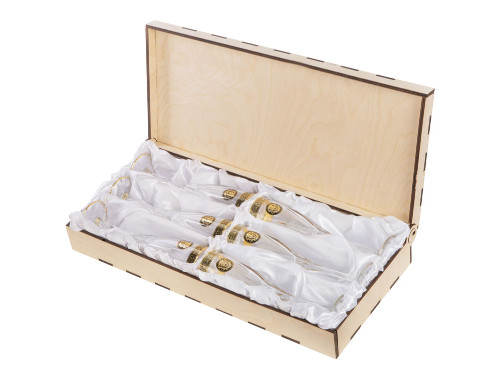 Набор бокалов для шампанского Сила льва-0