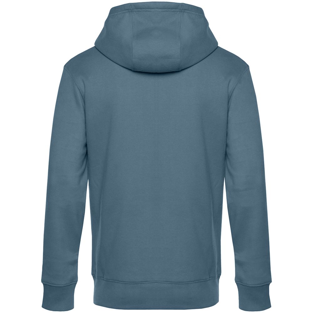 Толстовка с капюшоном унисекс King, серо-синяя-1