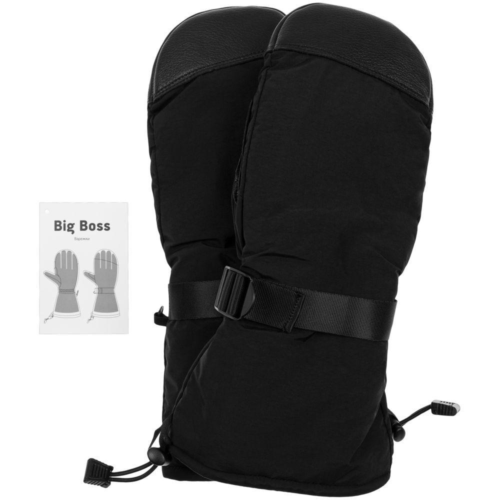 Варежки Big Boss, черные-5