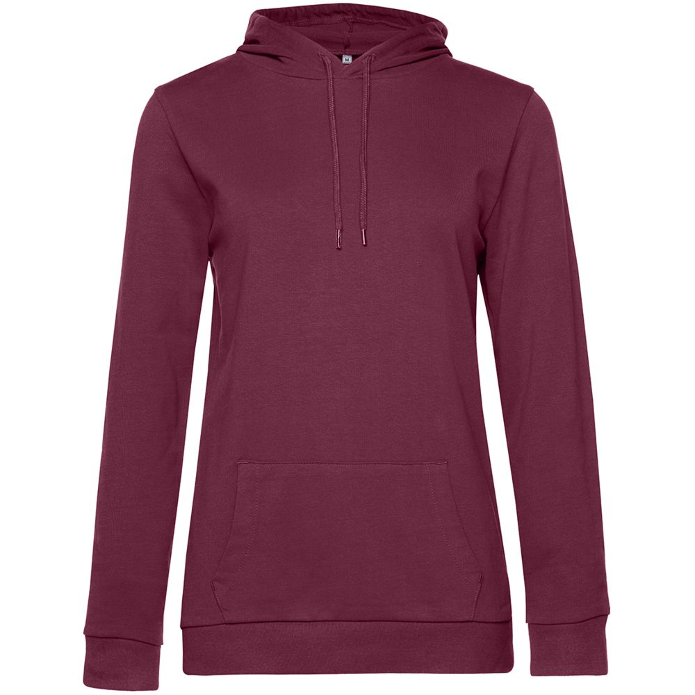 Толстовка с капюшоном женская Hoodie, бордовая-1