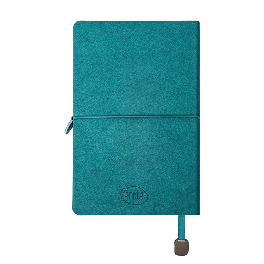 Ежедневник недатированный Fusion, А5, бирюзовый, кремовый блок в линейку, бирюзовый-7