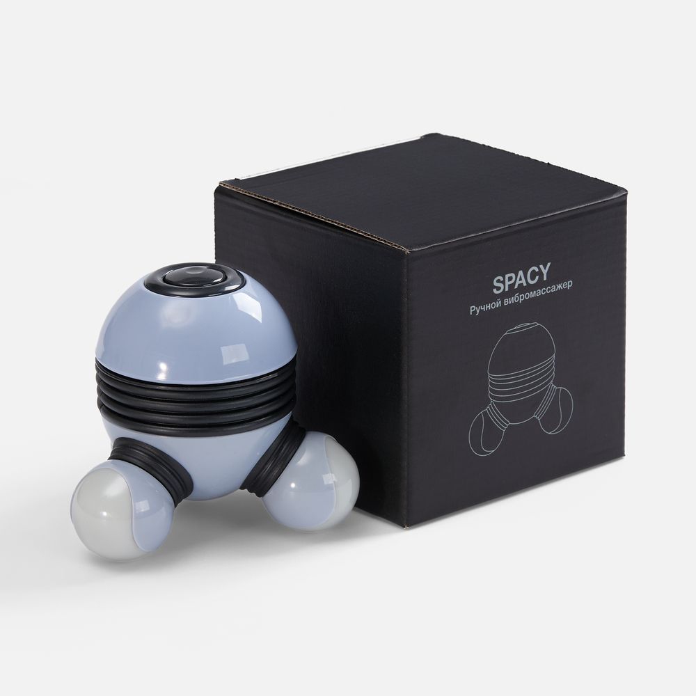 Ручной вибромассажер Spacy, серый с черным-3