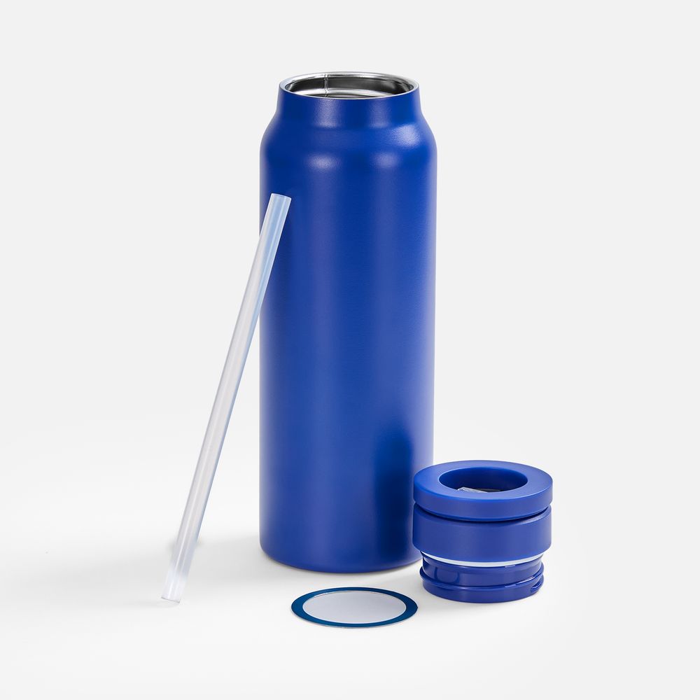 Термобутылка Magnus с магнитным держателем для телефона, синяя-1