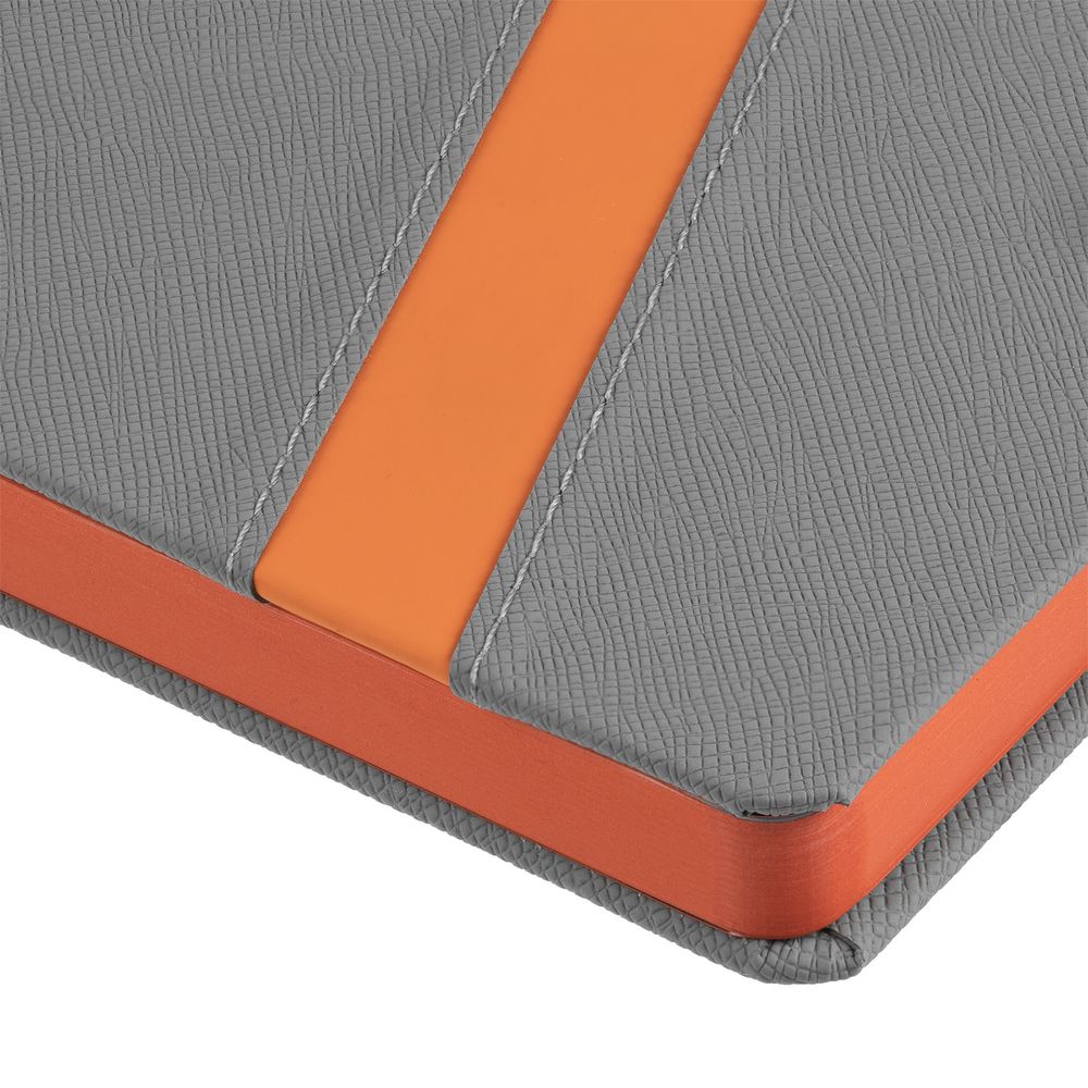 Ежедневник Rubikon на заказ, недатированный серо-оранжевый-2