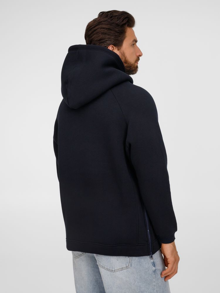 Худи унисекс оверсайз Easy Street, темно-синее-4