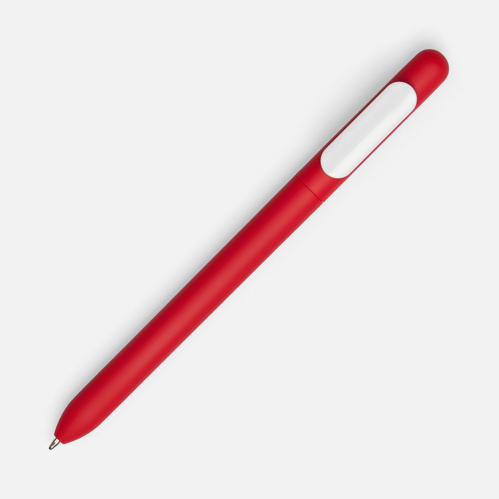 Ручка шариковая Swiper Soft Touch, красная с белым-1