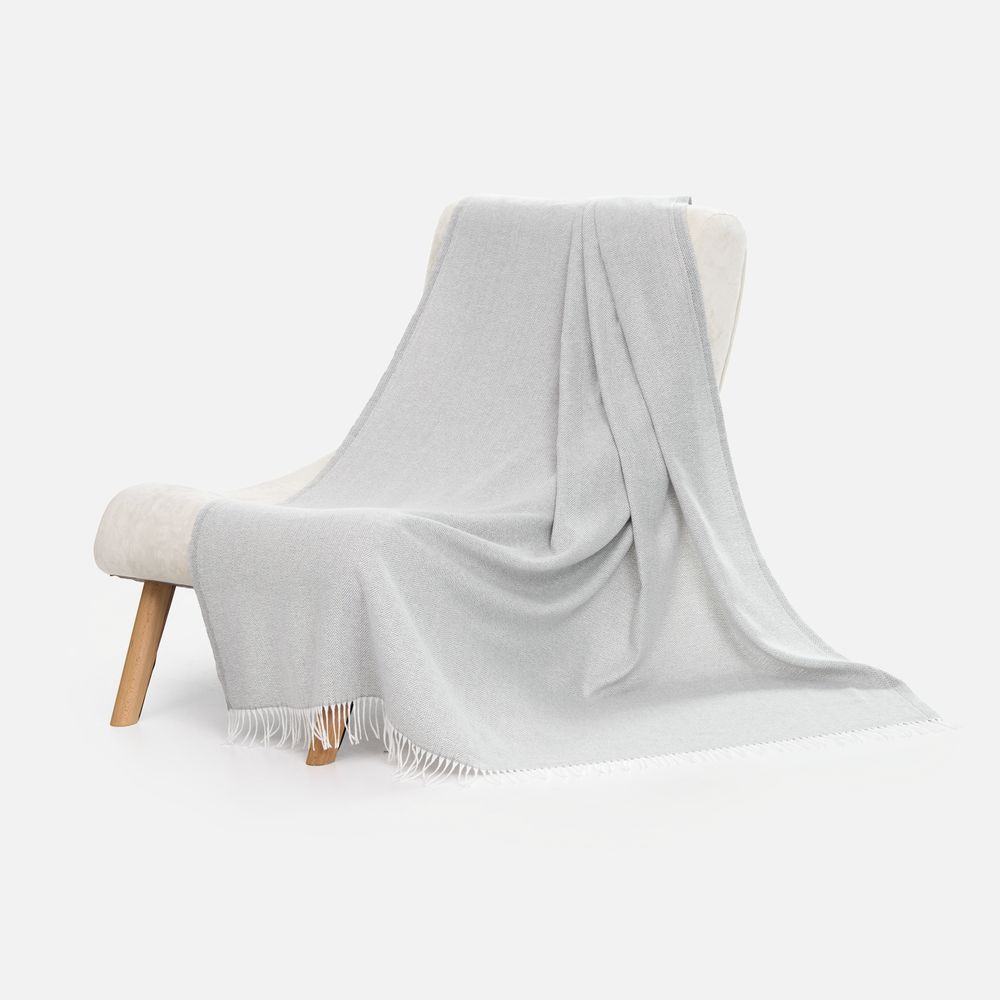 Плед «Гирвас», светло-серый-5