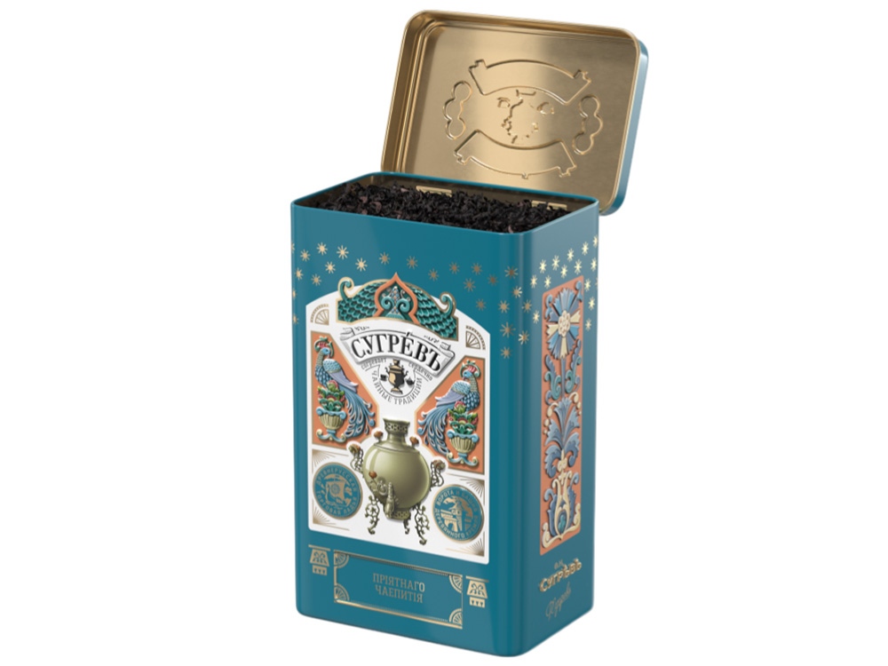 БОЛЬШАЯ БАНКА С РЕЛЬЕФОМ. Зелёный чай с мятой и цельными ягодами малины.500г.-2