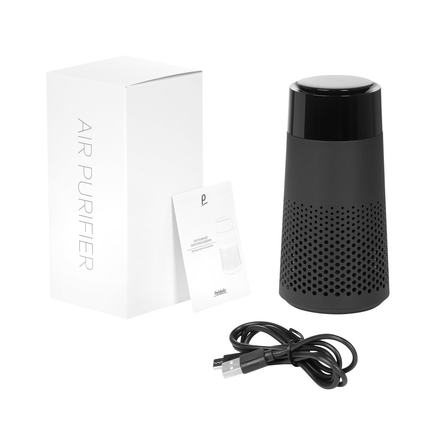 Очиститель воздуха с подсветкой Pure, черный-12