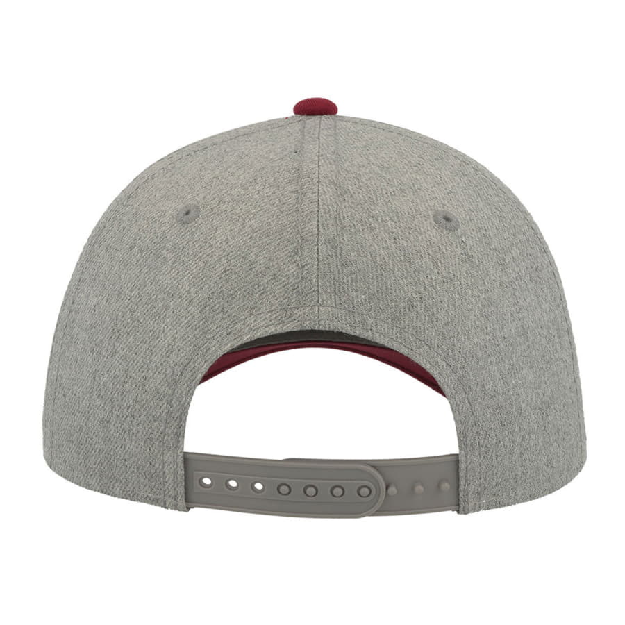 Бейсболка "Contest", 6 клиньев, пластиковая застёжка, красный, серый-4