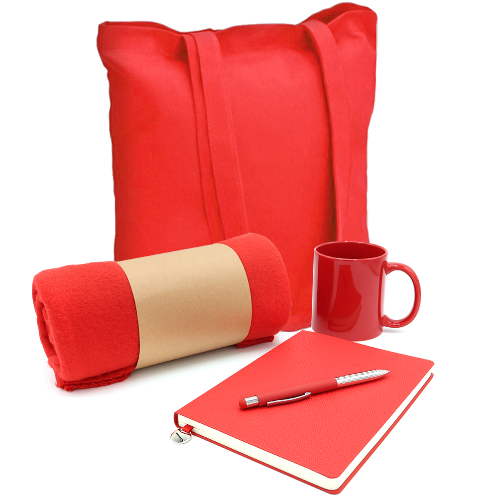 Подарочный набор Тепло и вдохновение, Красный-0