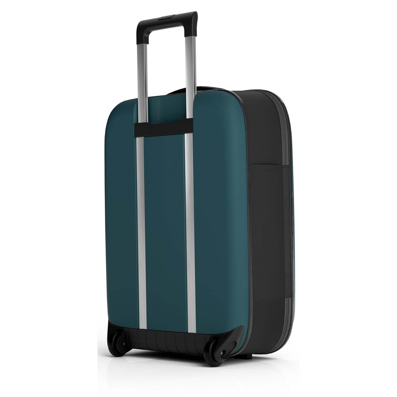 Чемодан складной Rollink Vega II 55x40x20 см, 2 колеса, сине-зеленый-6