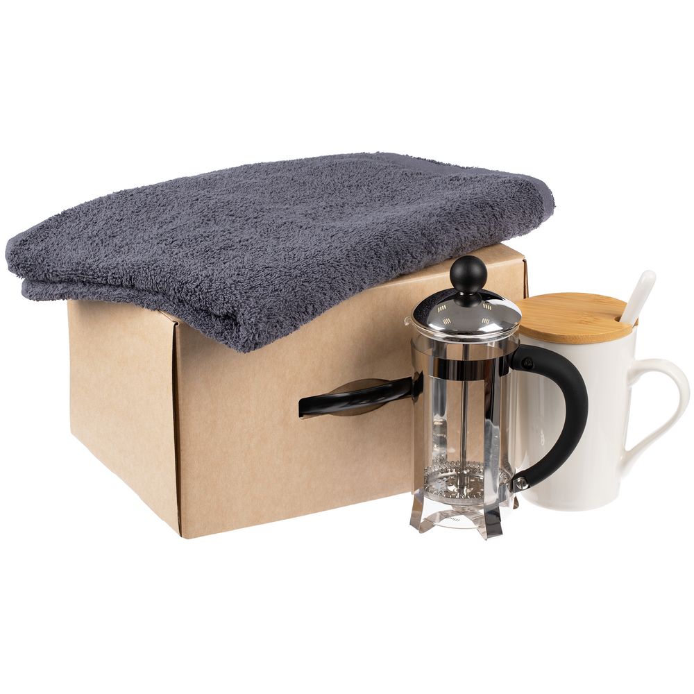 Коробка Matter High Light, крафт с черной ручкой-3