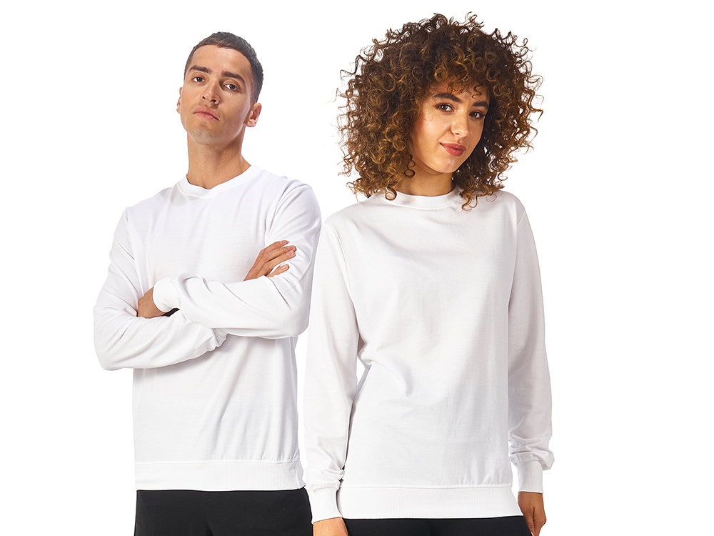 Свитшот Warsaw 220гр, унисекс, белый-0