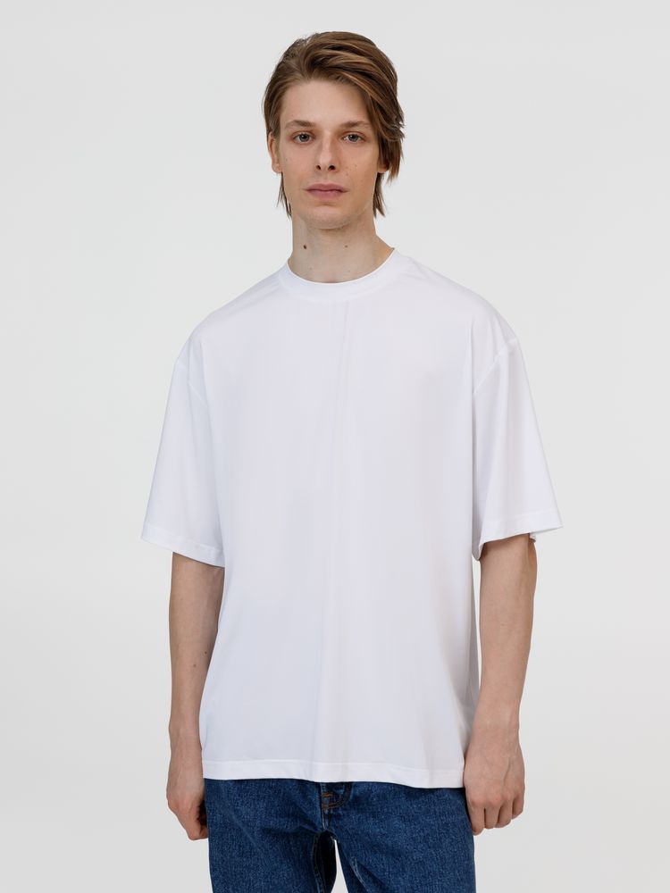 Футболка из бифлекса Morfiss, белая-0