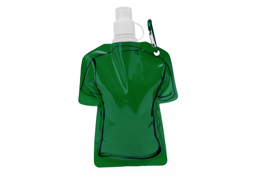 Гибкая емкость для питья MANDY в форме футболки, 470 мл, папоротник-2